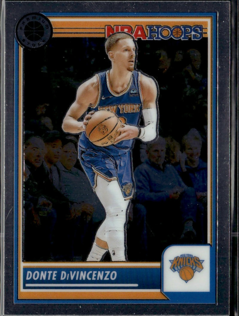 2023-24 Panini NBA Hoops Premium Stock - Base #145 Donte DiVincenzo - New York Knicks - A