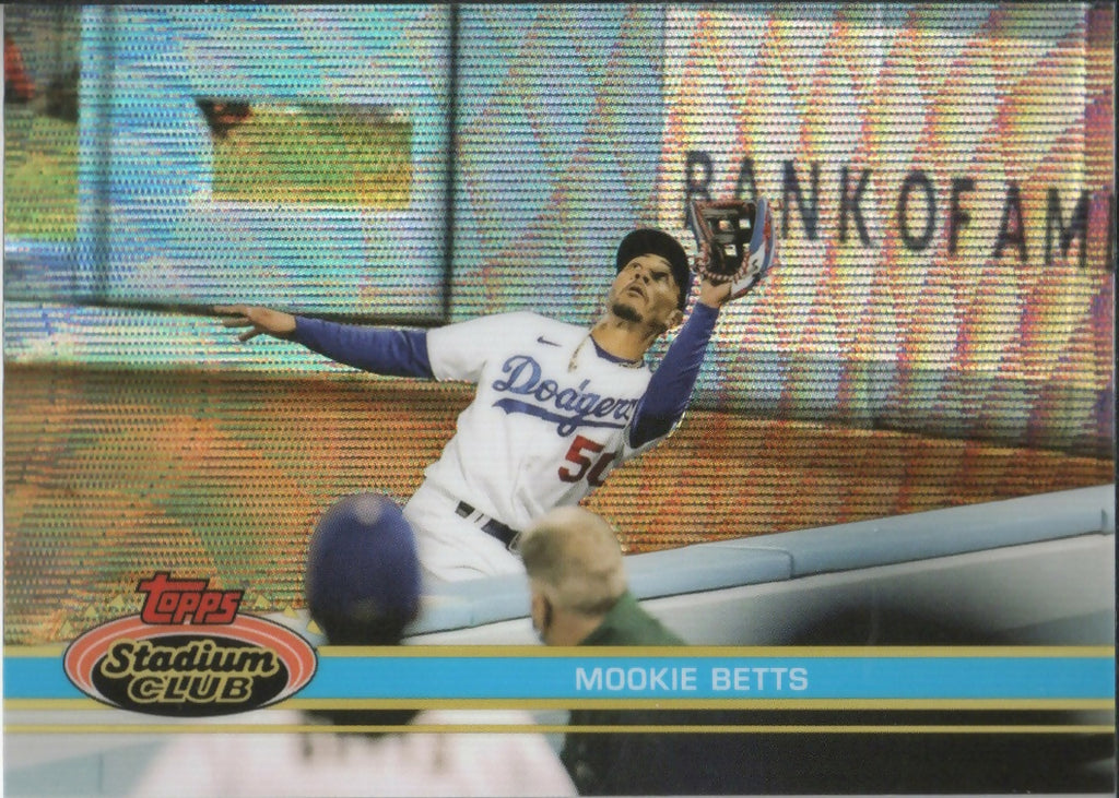 2021 Topps Stadium Club Chrome Baseball - [Base] #100 Mookie Betts - Los Angeles Dodgers - A