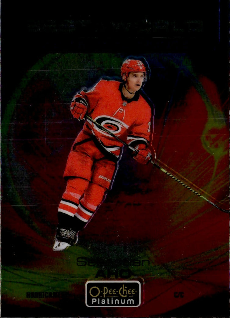 2020-21 Upper Deck O-Pee-Chee Platinum Hockey - Best In The World #BW-7 Sebastian Aho - Carolina Hurricanes - F