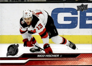 2023-24 Upper Deck Series 2 Hockey - Base #356 Nico Hischier - New Jersey Devils A