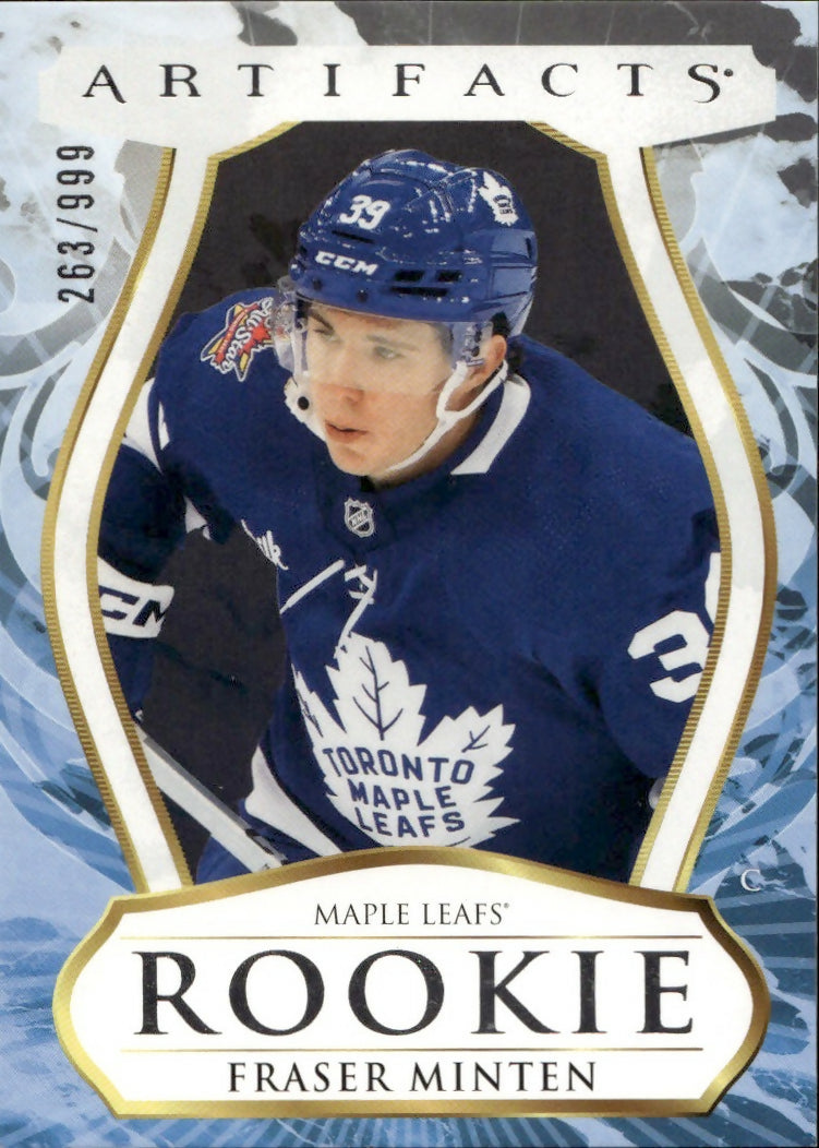 2023-24 Upper Deck Artifacts Hockey - Base - Rookie :999 #228 Fraser Minton - Toronto Maple Leafs - A