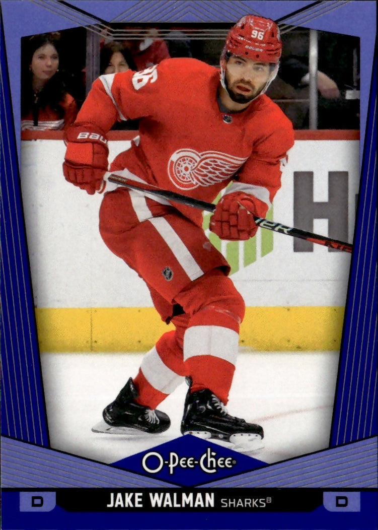 2024-25 Upper Deck O-Pee-Chee - Base - Blue #474 Jake Walman - San Jose Sharks - A