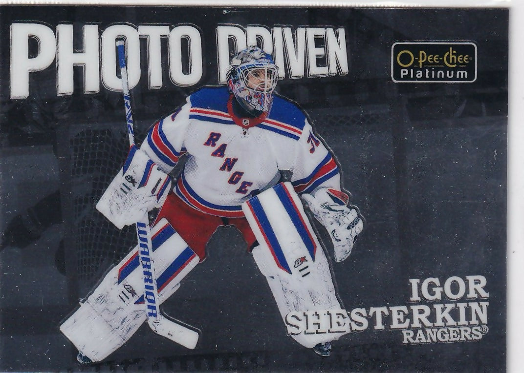 2022-23 Upper Deck O-Pee-Chee Platinum Hockey - Photo Driven #PD-4 Igor Shesterkin - New York Rangers - A