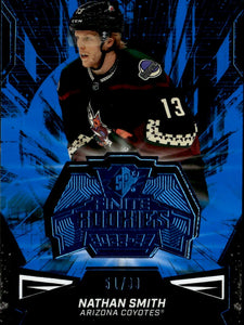 2022-23 Upper Deck SPX Hockey - Finite Rookies - Platinum :99 #F-44 Nathan Smith - Arizona Coyotes - A