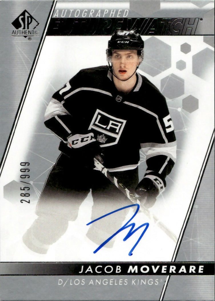 2022-23 Upper Deck SP Authentic Hockey - Base - Future Watch Auto :999 #162 Jacob Moverare - Los Angeles Kings - A