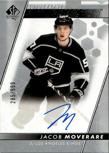 2022-23 Upper Deck SP Authentic Hockey - Base - Future Watch Auto :999 #162 Jacob Moverare - Los Angeles Kings - A