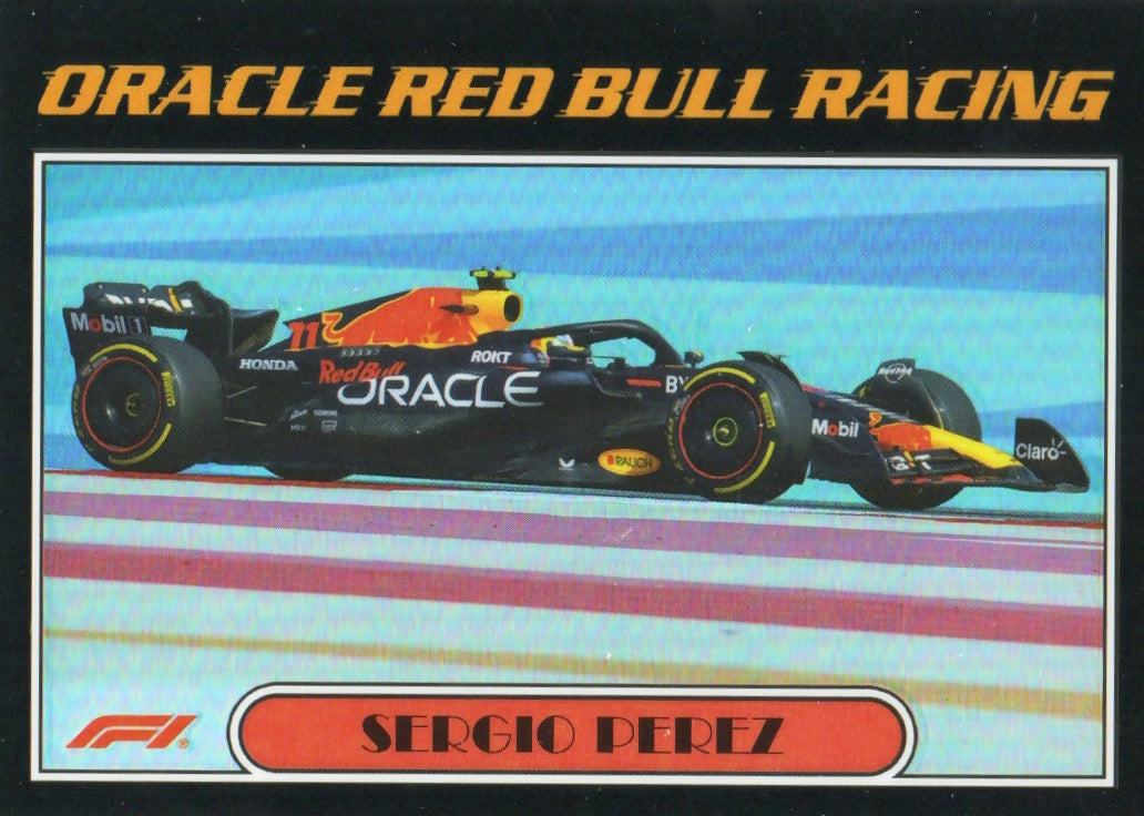2023 Topps Chrome Formula 1 Autos of 1977 #AU77-SP Sergio Perez - Oracle Red Bull Racing - A