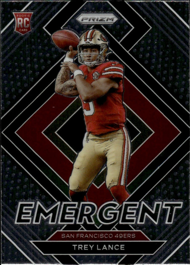 2022 Panini Prizm Football - Emergent #E-3 Trey Lance San Francisco 49ers - A