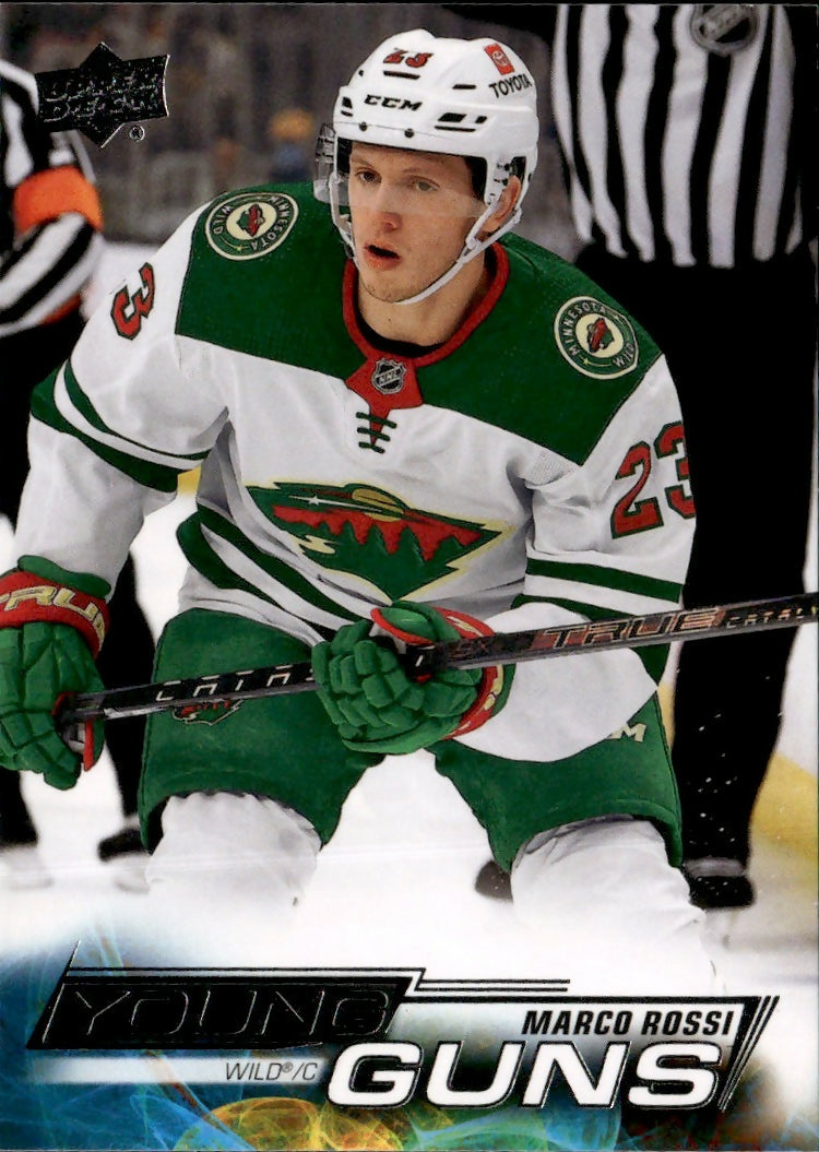 2022-23 Upper Deck Series 1 Hockey - Base - Young Guns #243 Marco Rossi - Minnesota Wild - A