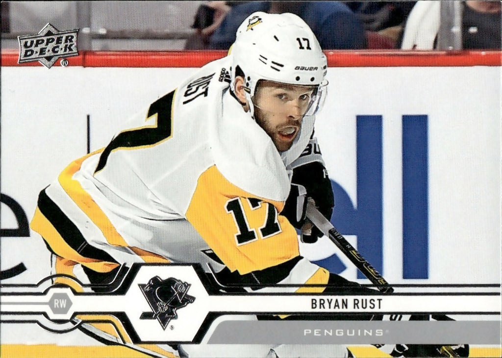 2019-20 Upper Deck Series 1 Hockey - Base #99 Bryan Rust - Pittsburgh Penguins