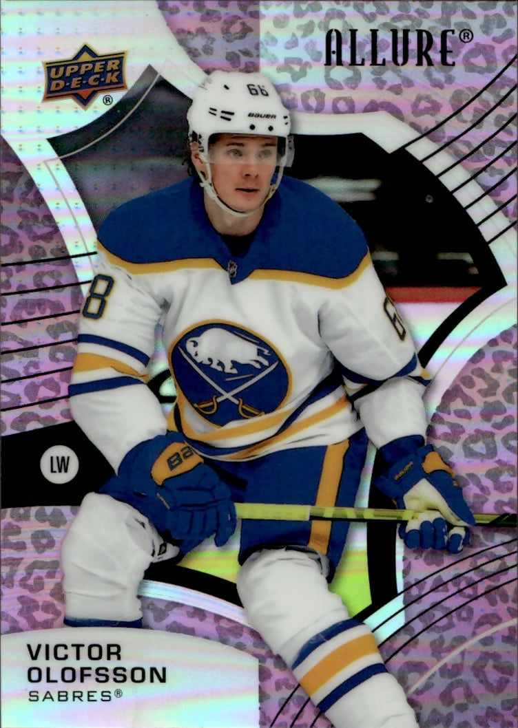 2021-22 Upper Deck Allure Hockey - Base - Pink Leopard #51 Victor Olofsson - Buffalo Sabres - A