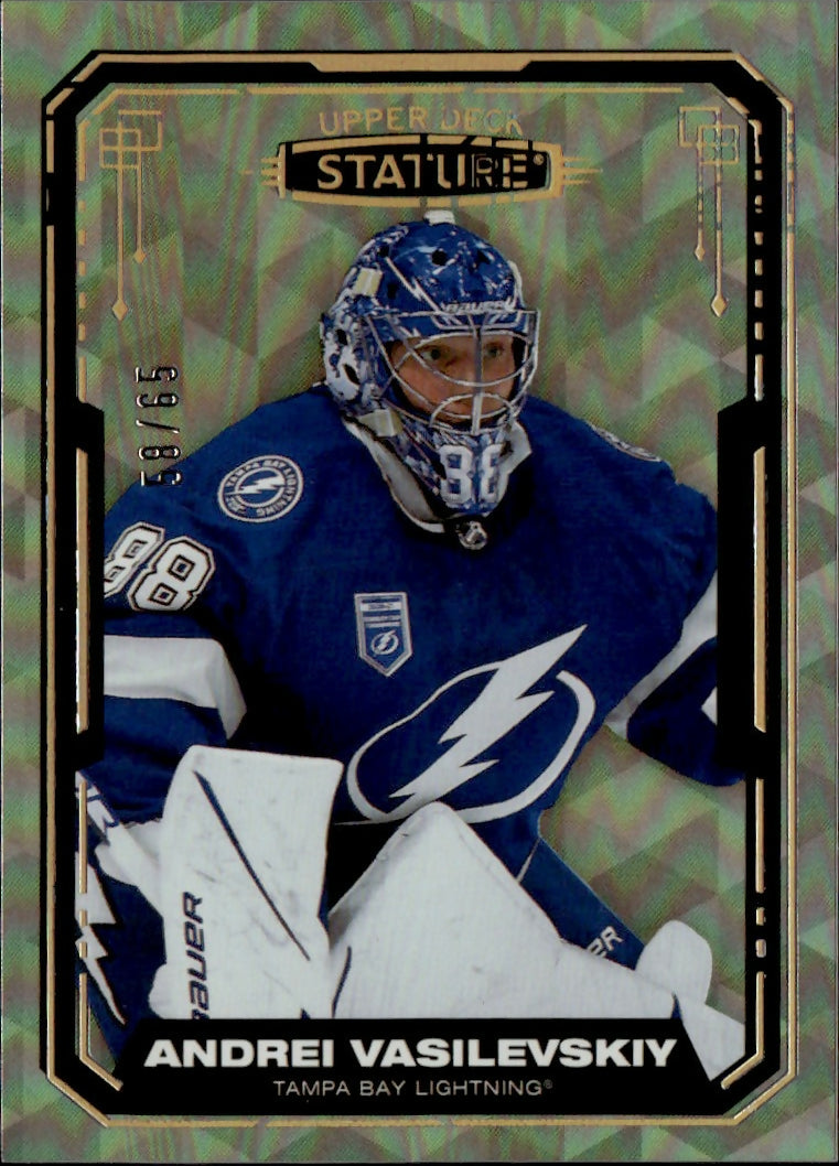 2021-22 Upper Deck Stature Hockey - Base - :65 #10 Andrei Vasilevskiy - Tampa Bay Lightning - A