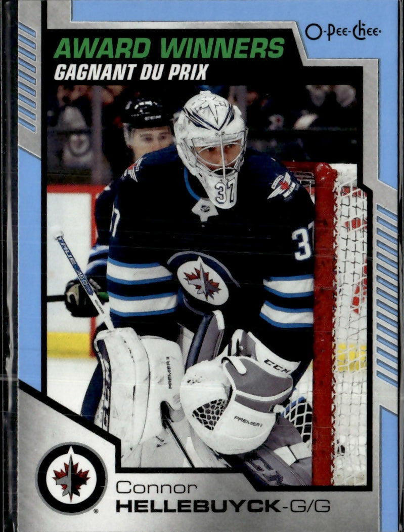 2020-21 Upper Deck 2020-21 O-Pee-Chee Update Blue #602 Connor Hellebuyck Winnipeg Jets
