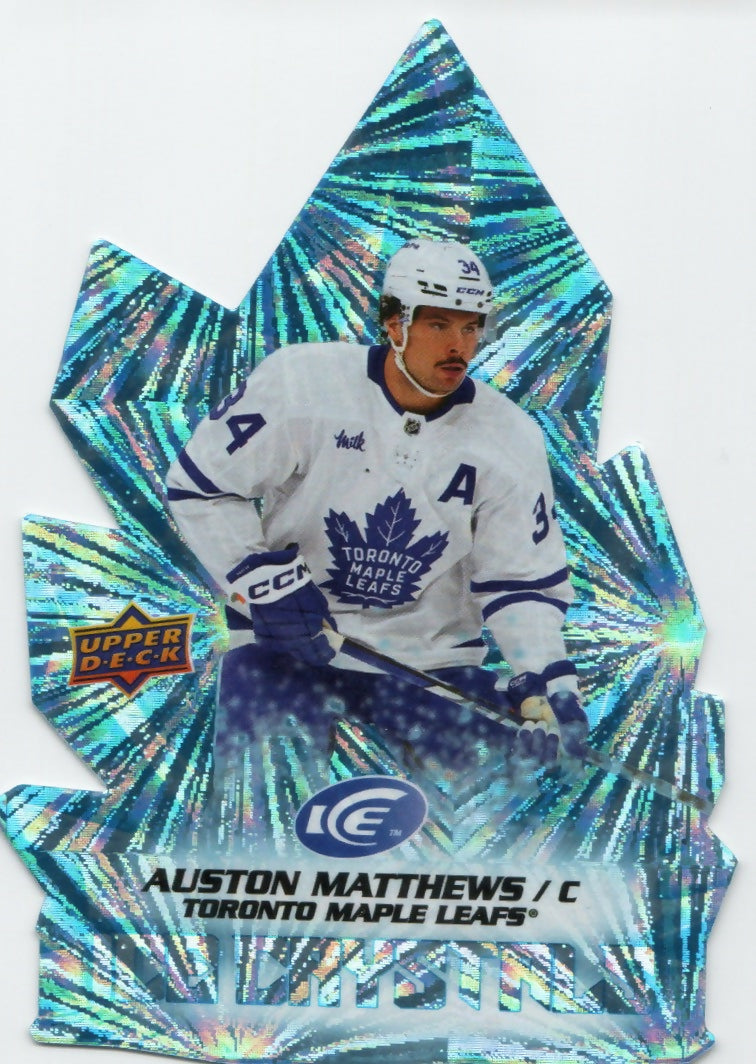 2022-23 Upper Deck Ice Hockey - Ice Crystals #IC-23 Auston Matthews - Toronto Maple Leafs - A