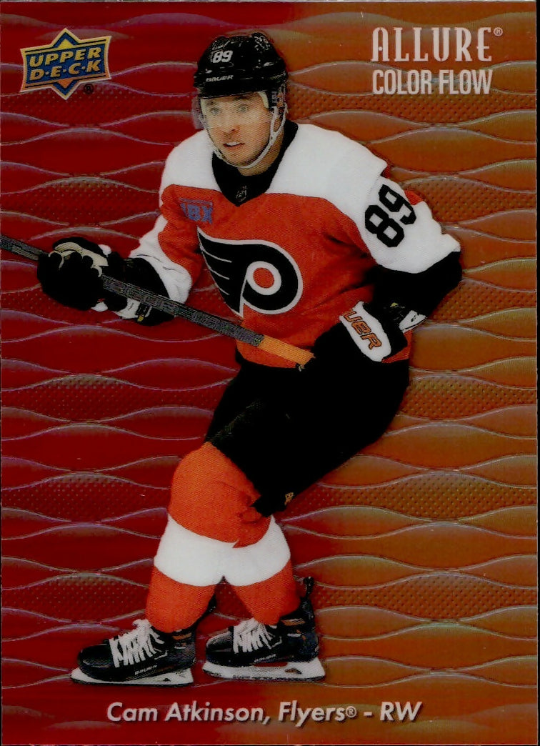 2023-24 Upper Deck Allure Hockey - Color Flow - Red-Orange #CF-15 Cam Atkinson - Philadelphia Flyers - A