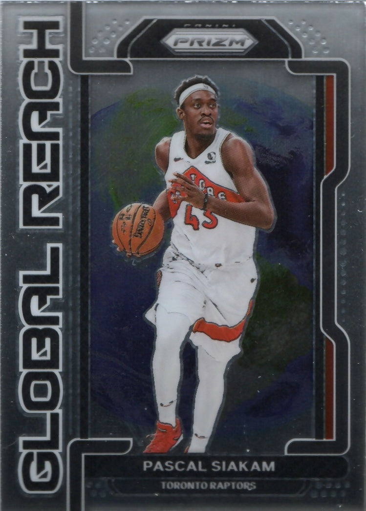 2021-22 Panini Prizm Basketball - Global Reach # 7 Pascal Siakam - Toronto Raptors