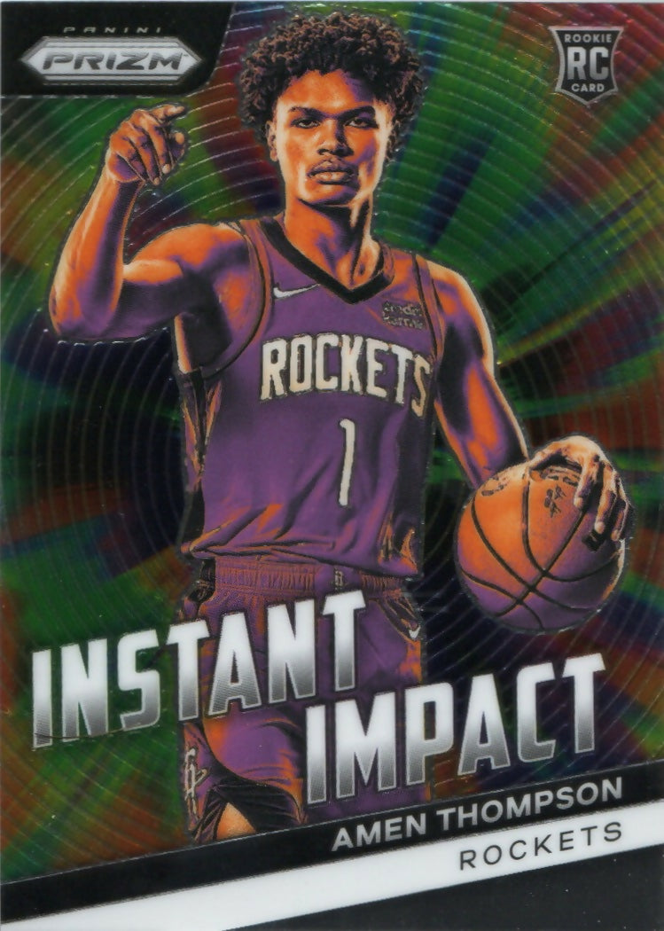 202324 Panini Prizm Basketball Instant Impact 18 Amen Thompson, Hous