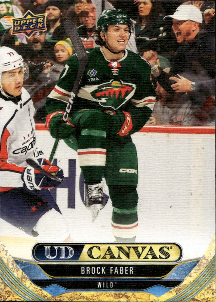 2024-25 Upper Deck Series 1 Hockey - UD Canvas #C-7 Brock Faber - Minnesota Wild - A