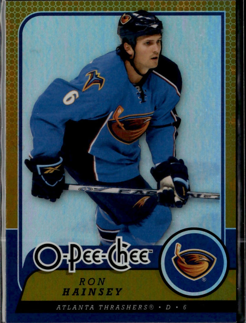 2008-09 O-Pee-Chee Hockey - Base - Rainbow Foil #604 Ron Hainsey - Atlanta Thrashers - A