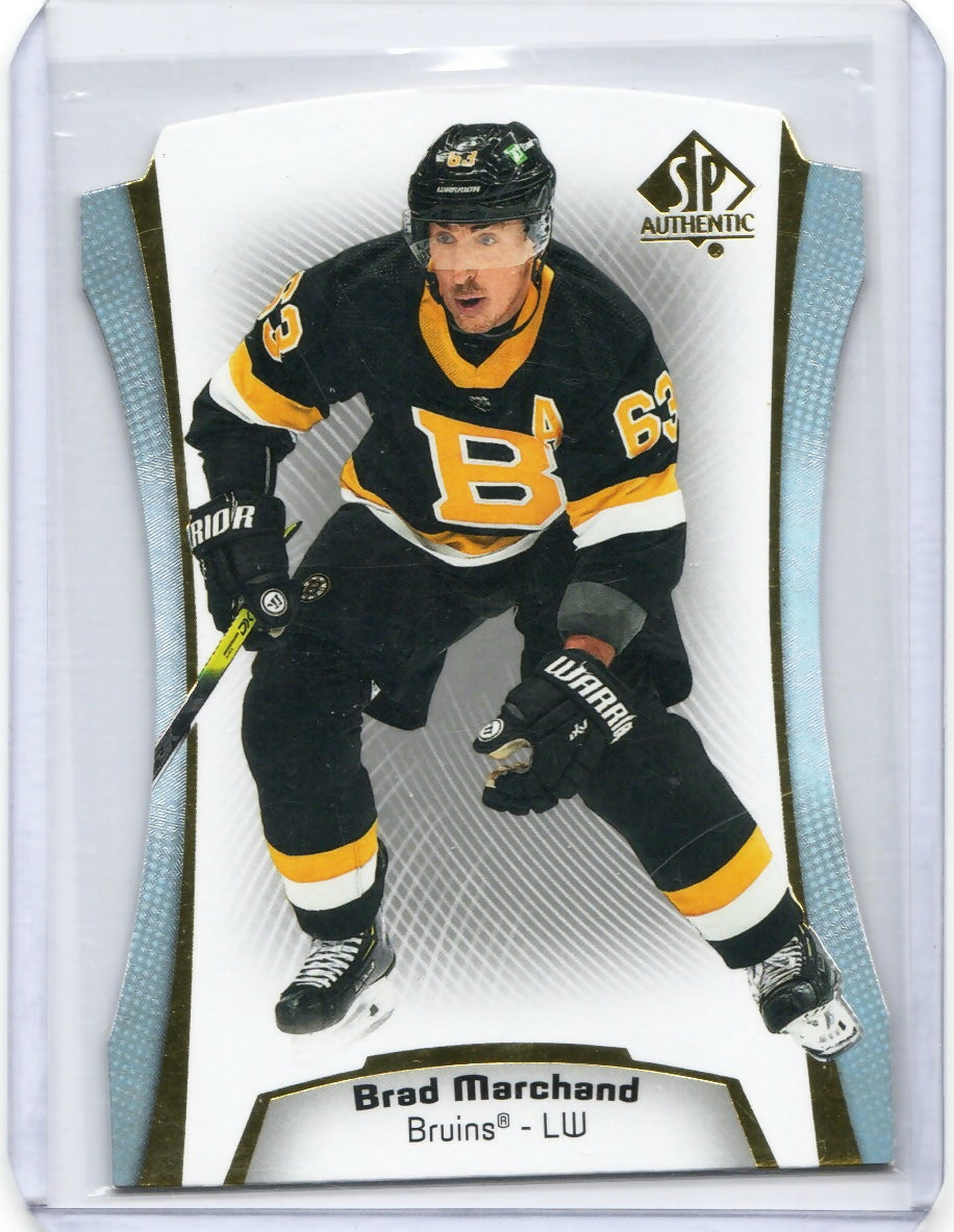 2021-22 Upper Deck SP Authentic Hockey - Die Cut #DC-20 Brad Marchand - Boston Bruins - A