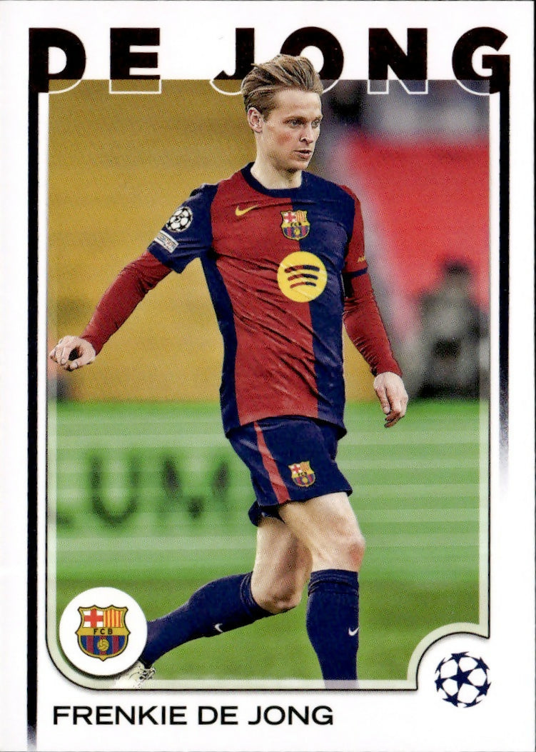 2024-25 Topps UEFA Club Competitions - Base #172 Frenkie De Jong - FC Barcelona - A