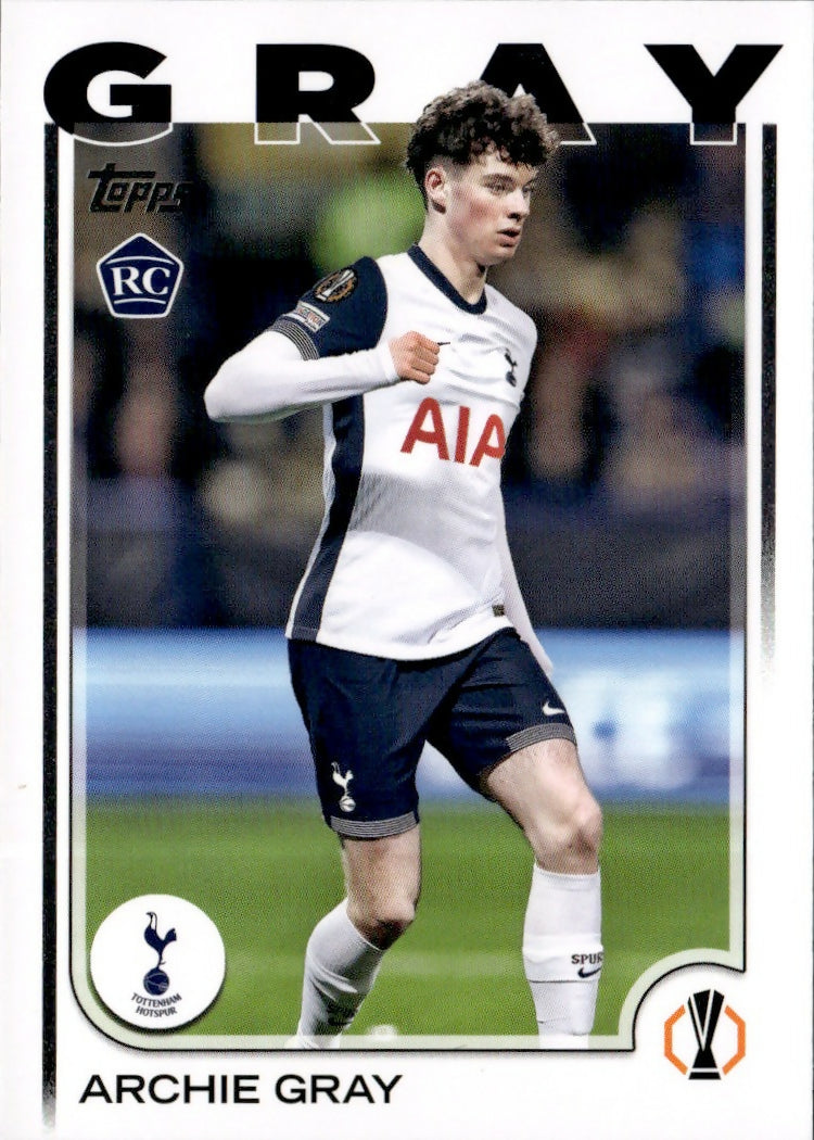 2024-25 Topps UEFA Club Competitions - Base #170 Archie Gray - Tottenham Hotspur - A