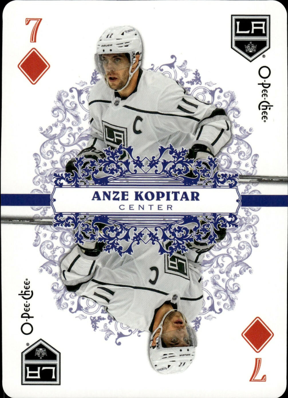 2022-23 Upper Deck O-Pee-Chee Hockey - Playing Cards #7D Anze Kopitar - Los Angeles Kings