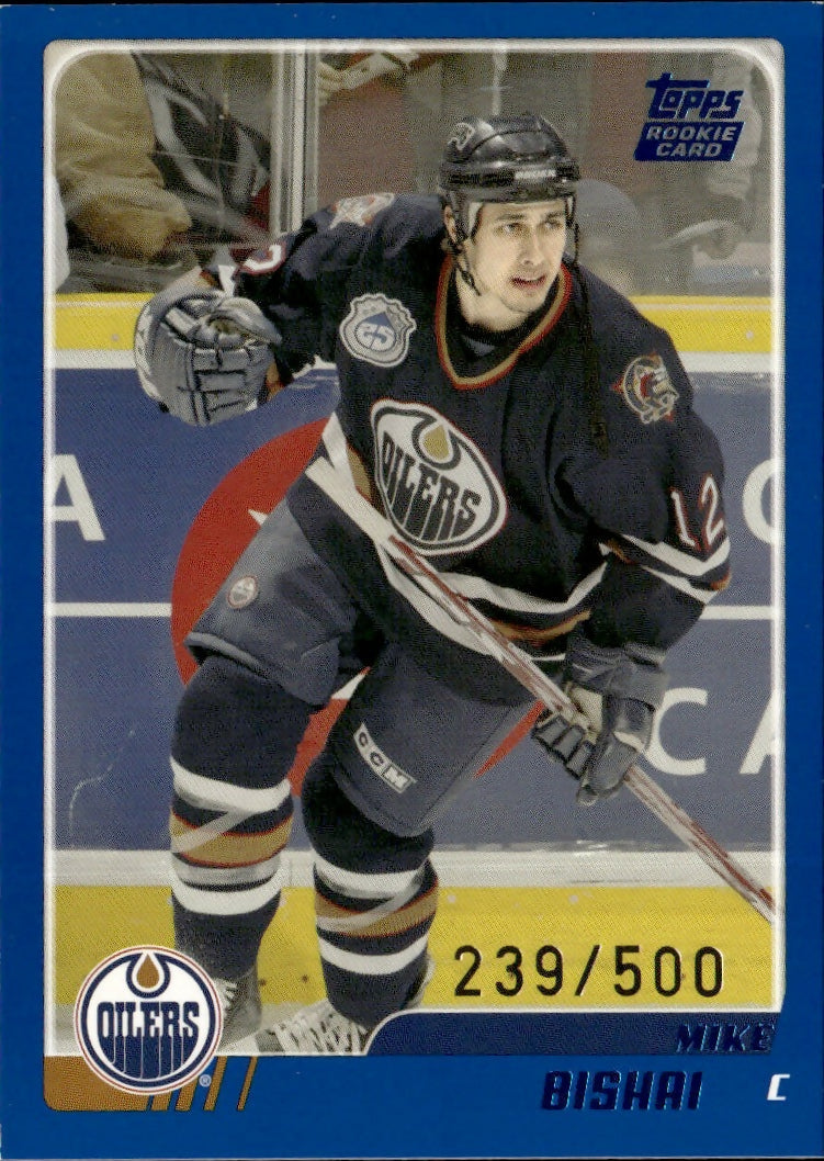2003-04 Topps Traded - Base - Blue :500 #TT110 Mike Bishai - Edmonton Oilers - A