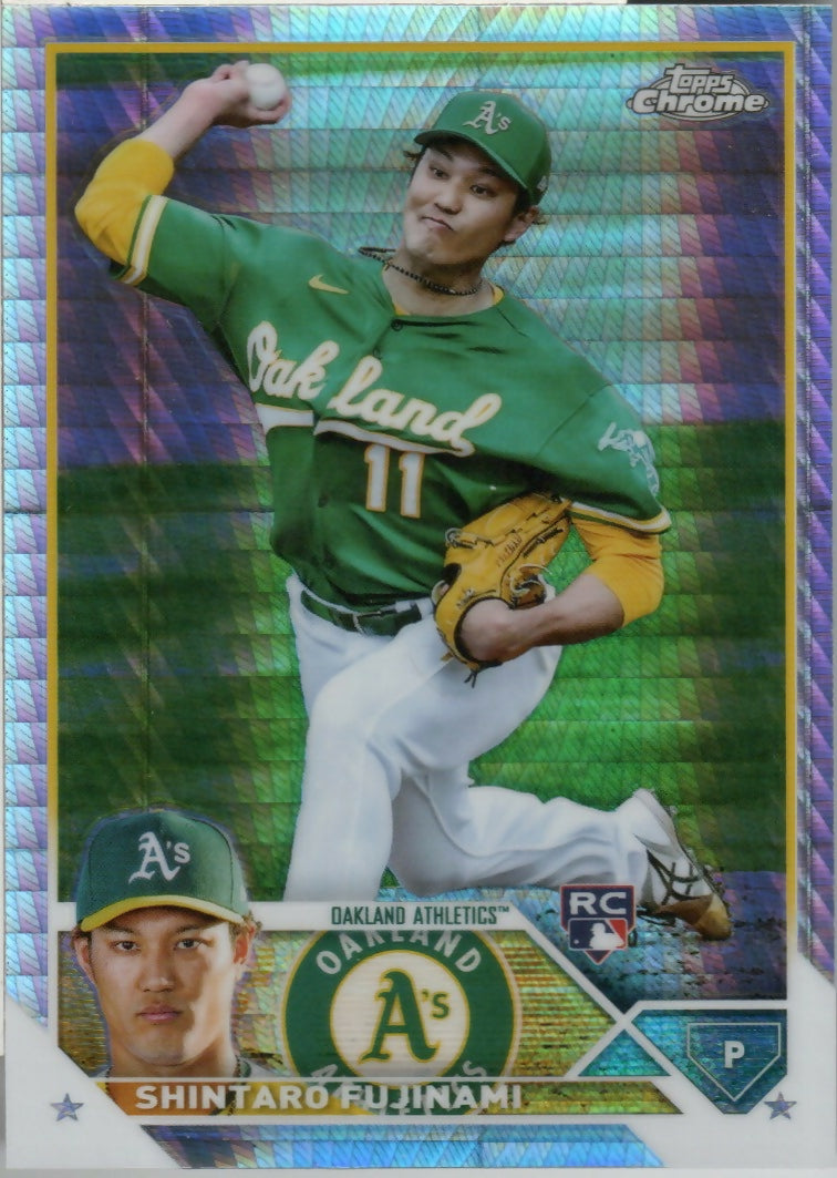 2023 Topps Chrome Baseball - [Base] - Prism Refractor #97 Shintaro Fujinami - Oakland Athletics - F
