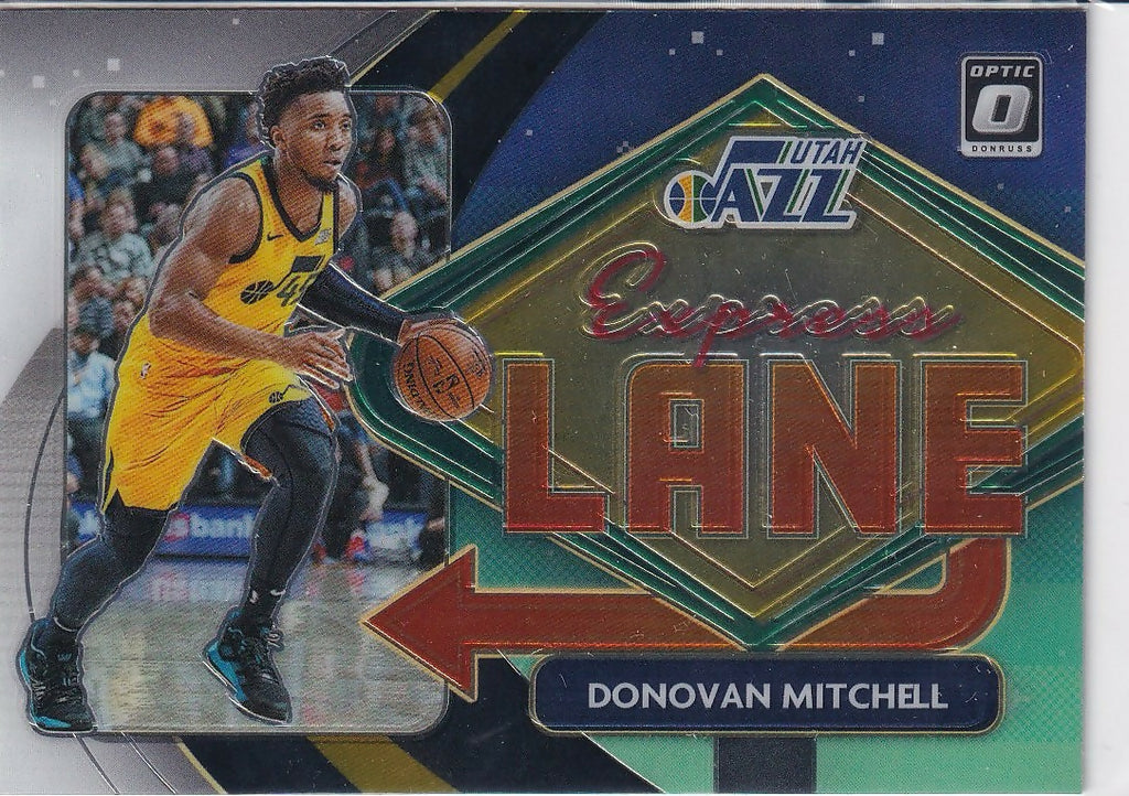 2020-21 Donruss Optic Express Lane #14 Donovan Mitchell Utah Jazz