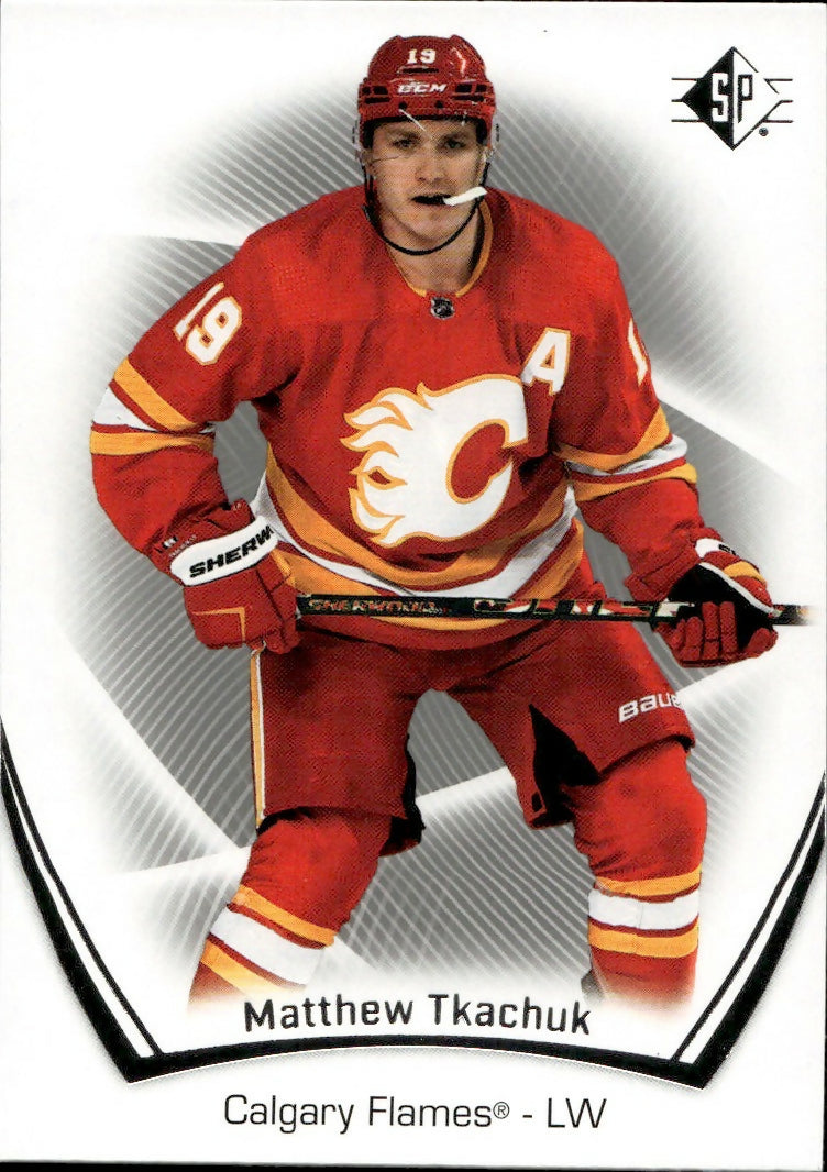 2021-22 Upper Deck SP Authentic Hockey - Base #82 Matthew Tkachuk - Calgary Flames - A