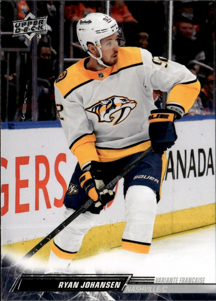 2022-23 Upper Deck Series 1 Hockey - Base #103 Ryan Johansen - Nashville Predators - A