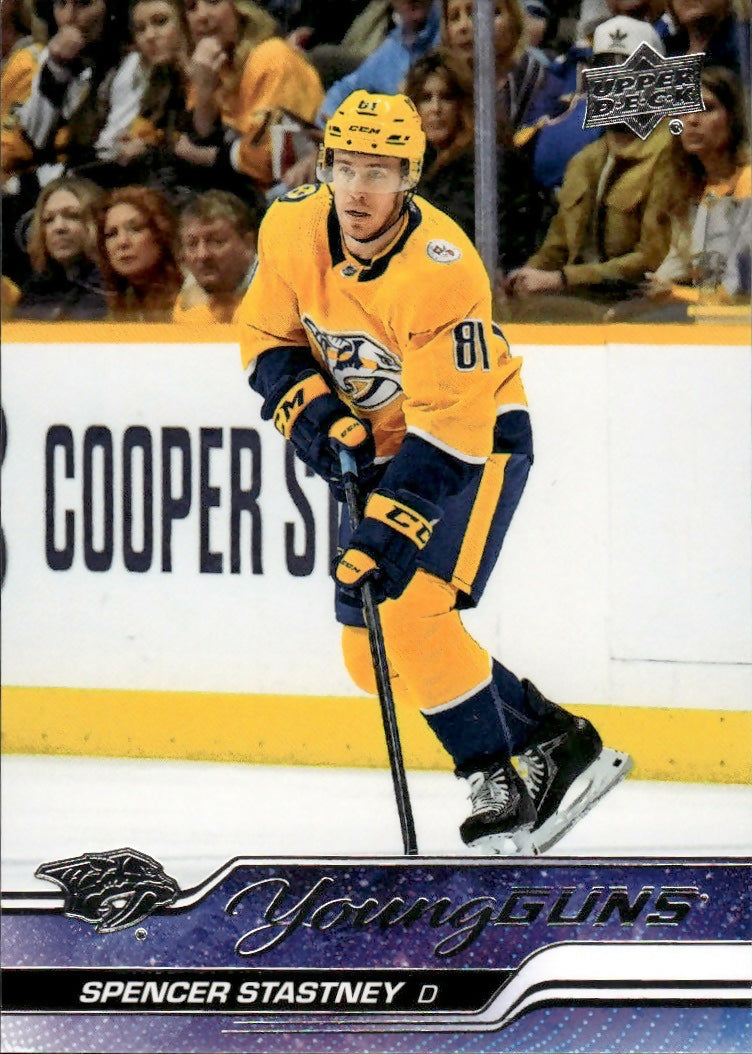 2023-24 Upper Deck Series 1 Hockey - Base - Young Guns #238 Spencer Stastney - Nashville Predators