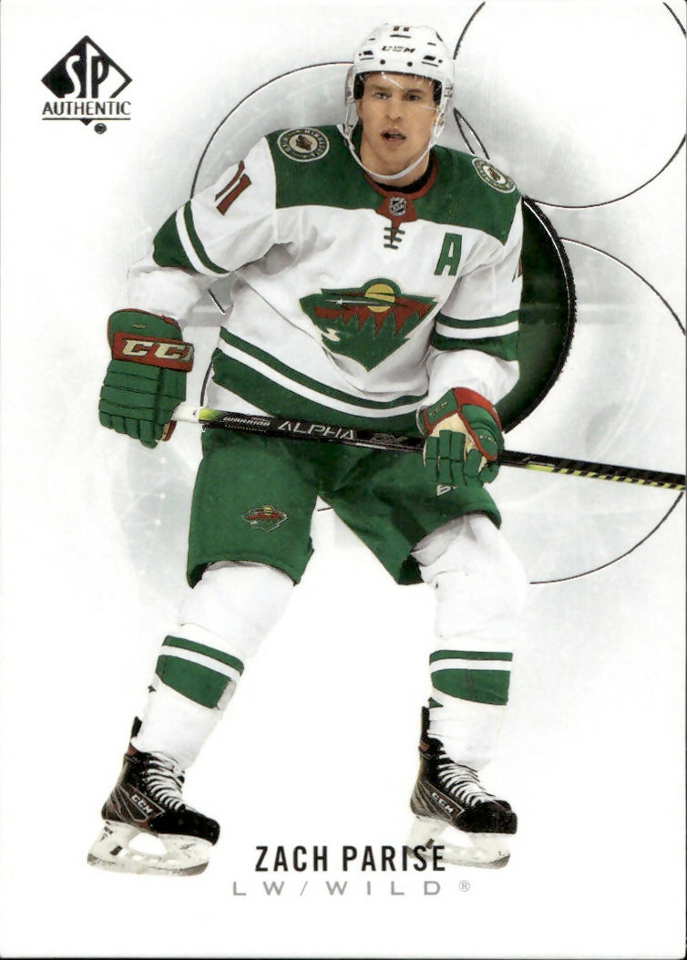 2020-21 Upper Deck Sp Authentic Hockey - Base #95 Zach Parise - Minnesota Wild - A