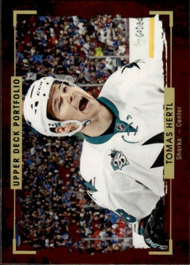 2015-16 Upper Deck Portfolio Hockey - Base #14 Tomas Hertl - San Jose Sharks