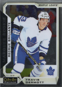 2018-19 O-Pee-Chee Platinum Hockey - Base - Marquee Rookie #153 Travis Dermott - Toronto Maple Leafs