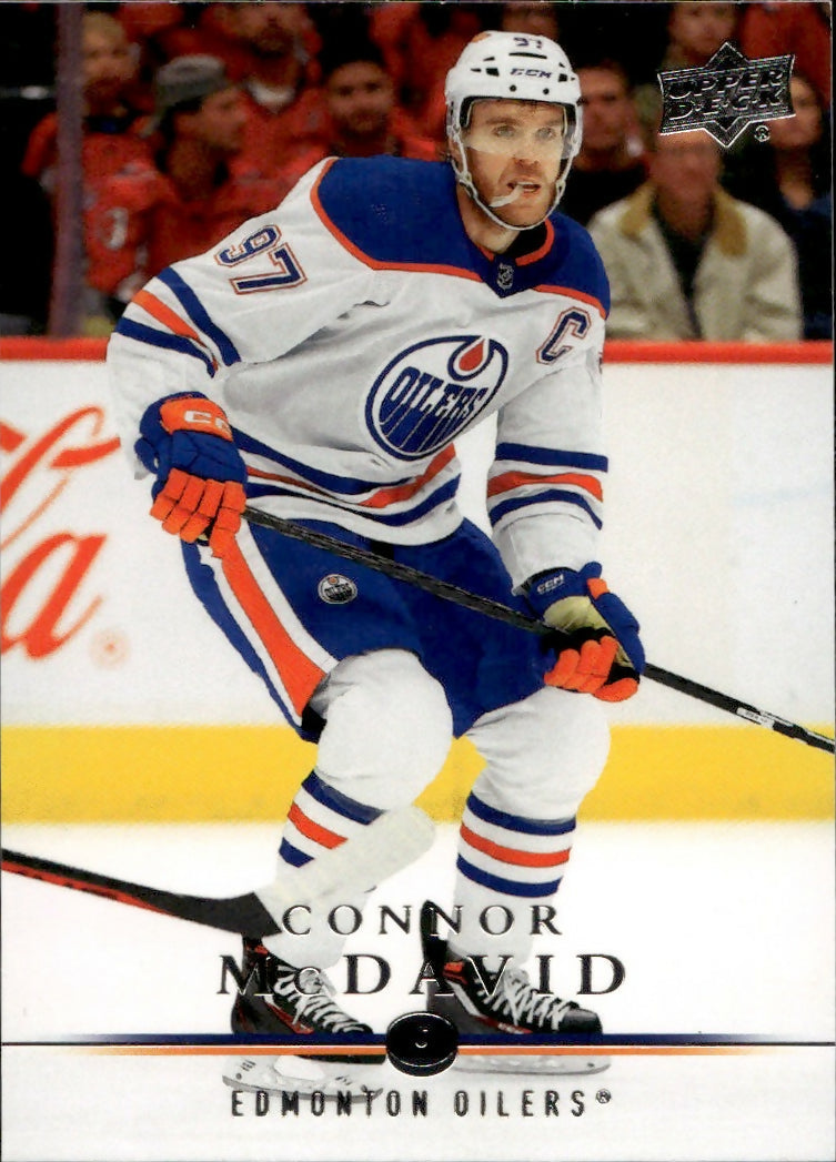 2023-24 Upper Deck Extended Series Hockey - 2008-09 Upper Deck Retro #T-10 Connor McDavid - Edmonton Oilers - A