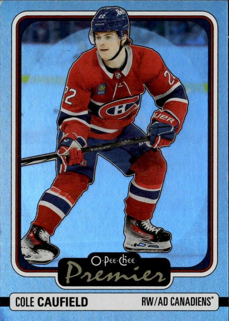 2024-25 Upper Deck O-Pee-Chee - Premier #P-42 Cole Caufield - Montreal Canadiens - A
