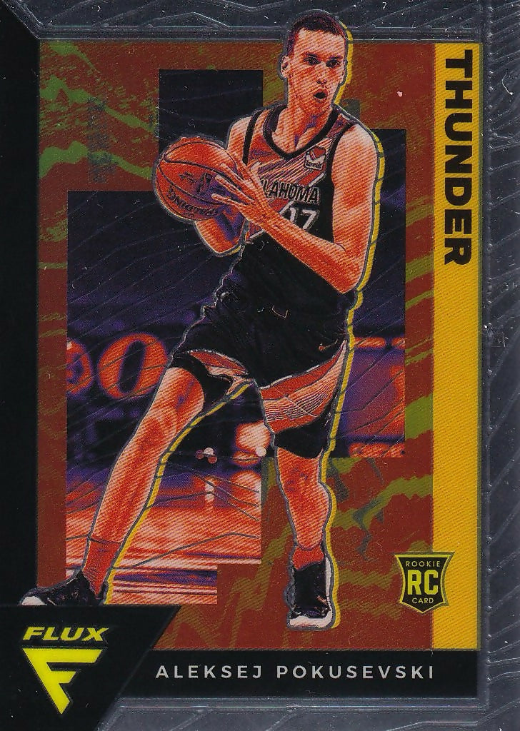 2020-21 Panini Flux Pulsar #225 Aleksej Pokusevski Oklahoma City Thunder Rookie