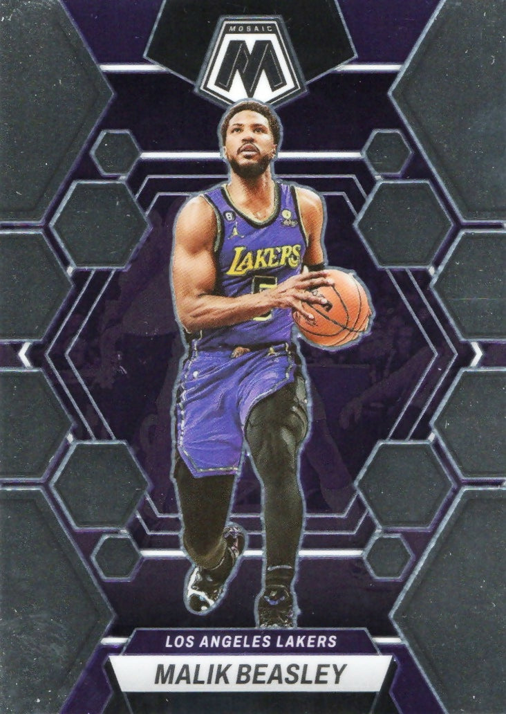 2022-23 Panini Mosaic Basketball - Base #53 Malik Beasley - Los Angeles Lakers - A