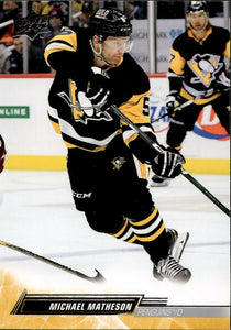 2022-23 Upper Deck Series 1 Hockey - Base #142 Michael Matheson - Pittsburgh Penguins - A