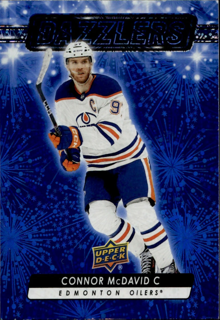 2023-24 Upper Deck Series 2 Hockey - Dazzlers - Blue #DZ-86 Connor McDavid - Edmonton Oilers - A
