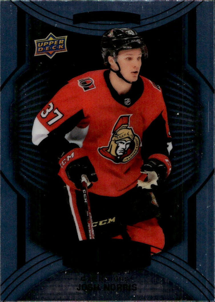 2020-21 Upper Deck Allure Hockey - Base Rookie SP #123 Josh Norris - Ottawa Senators - A