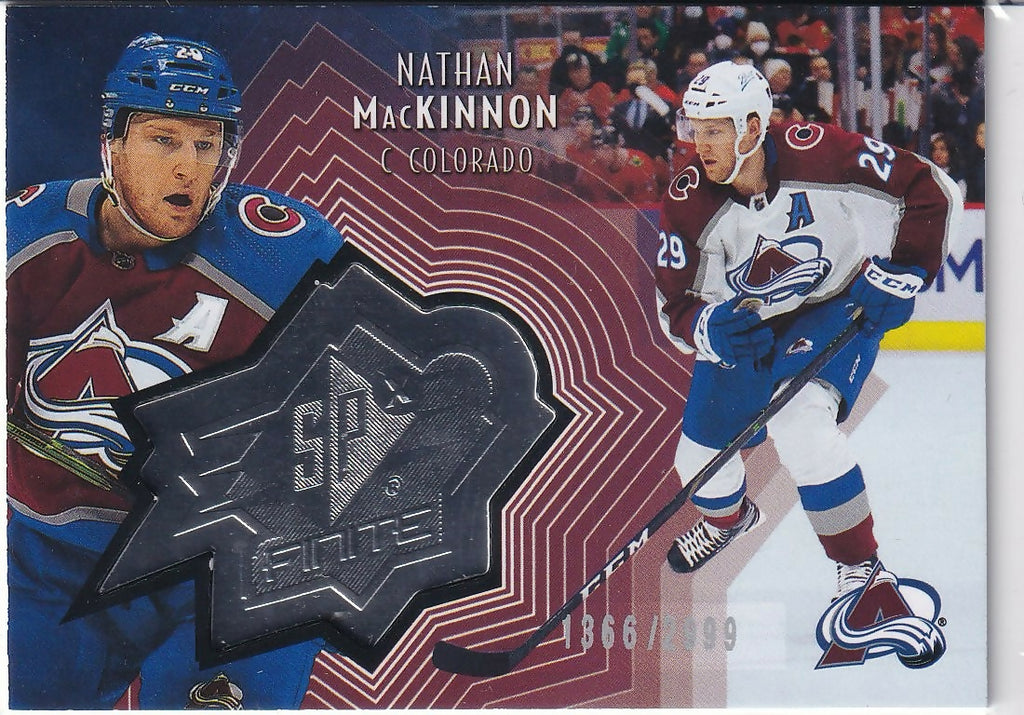 2021-22 Upper Deck SPx Finite #SF-13 Nathan MacKinnon Colorado Avalanche