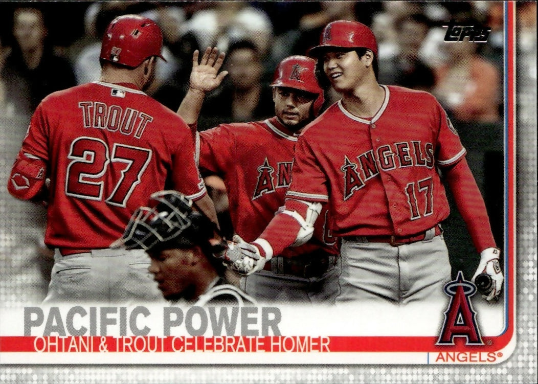 2019 Topps Update #US189 Pacific Power (Shohei Ohtani / Mike Trout) Los Angeles Angels