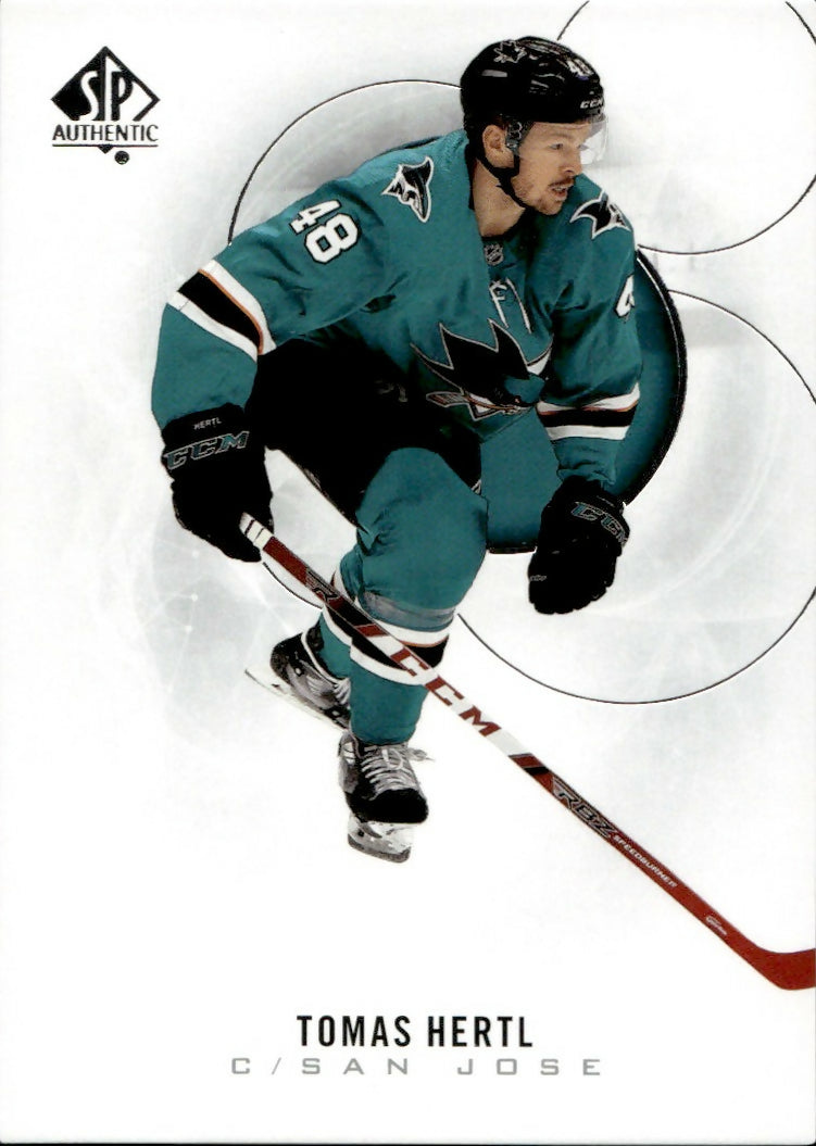 2020-21 Upper Deck Sp Authentic Hockey - Base #69 Tomas Hertl - San Jose Sharks - A