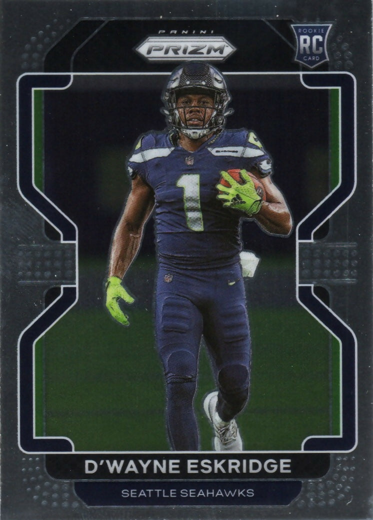 2021 Panini Prizm Football Base #349 D’Wayne Eskridge RC Seattle Seahawks - A