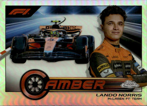 2023 Topps Chrome Formula 1 Camber #CAM-LNI Lando Norris - McLaren F1 Team - A
