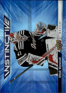 2023-24 Upper Deck Series 2 Hockey - Instinctive #IN-7 Vitek Vanecek - New Jersey Devils