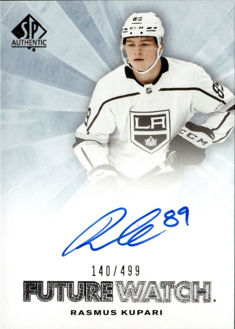 2021-22 Upper Deck SP Authentic Hockey - Rookie Future Watch Auto :499 #RFWA-RK Rasmus Kupari - Los Angeles Kings - A